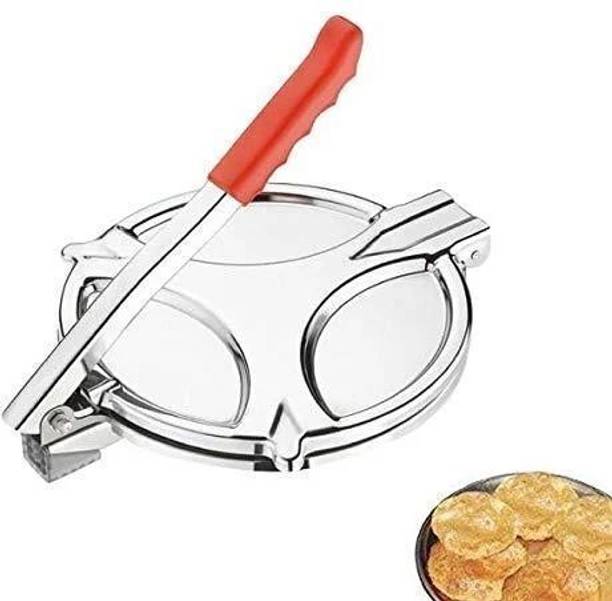 GME Heavy Quality Stainless Steel, Puri Maker Press Machine Big size with Handle Roti and Khakra Maker