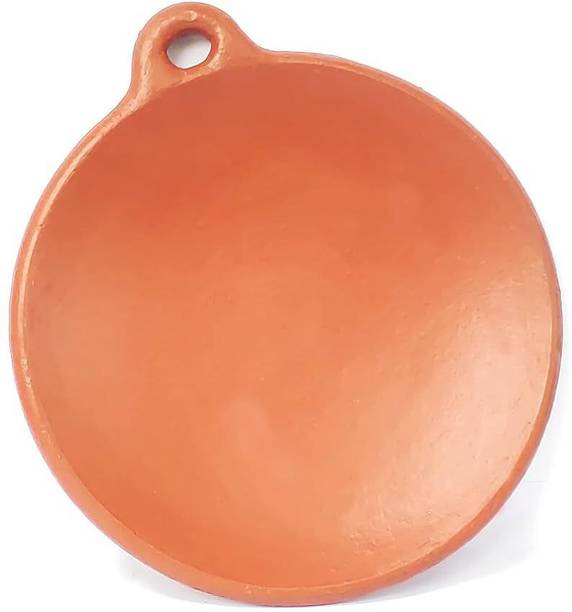 MNM POTTERY SOCITY Clay Dosa Tawa / Earthen Dosa Pan (Medium Size) Roti and Khakra Maker