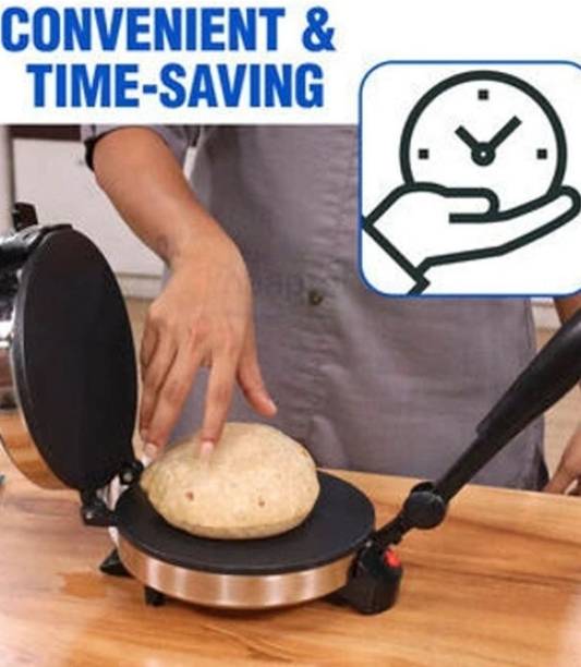 Go kart Non-Stick 8.5inch Plates and Durable Handle, Auto Temperature Control RT-AK Roti and Khakra Maker