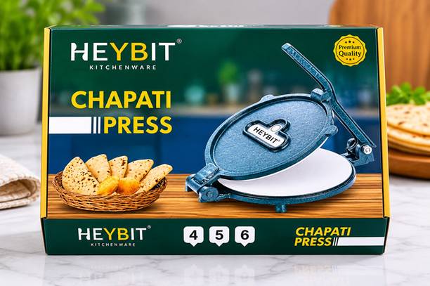 Heybit Casting Iron Roti/Papad Maker Machine (6 Inch) Roti and Khakra Maker