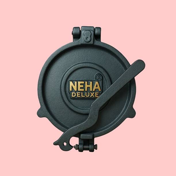 Neha Premium 8.5 Inch Chapati Maker Heavy Stainless Steel Plate Hand Press Roti and Khakra Maker