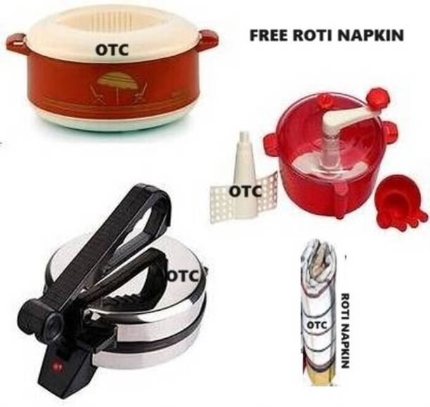 OTC Combo Pack Of Free Napkin || Dough Maker||Casserole||HR-130 Roti and Khakra Maker