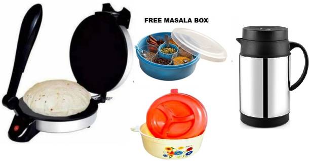OTC Free Dosa Tawa Combo Of RM-3100 Electric Non Stick 1 Year Warranty CPM-10 Roti and Khakra Maker