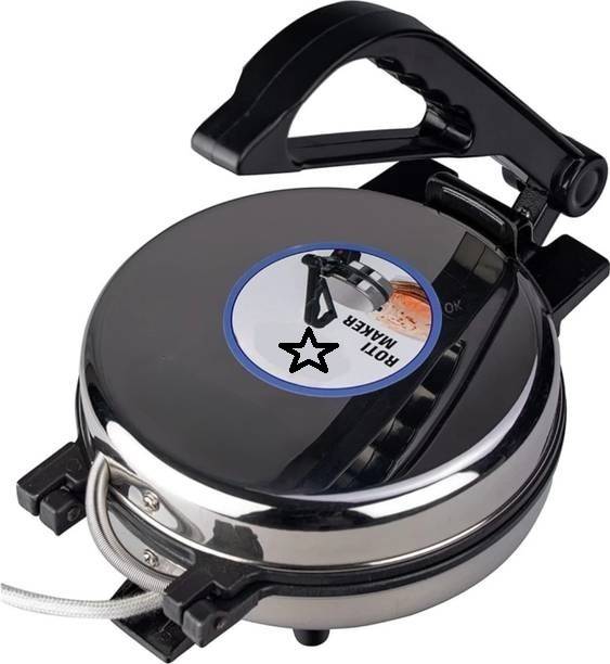 Gi-Shop 8 inch Plates and Durable Handle, Auto Temperature Control Non Stick Roti and Khakra Maker