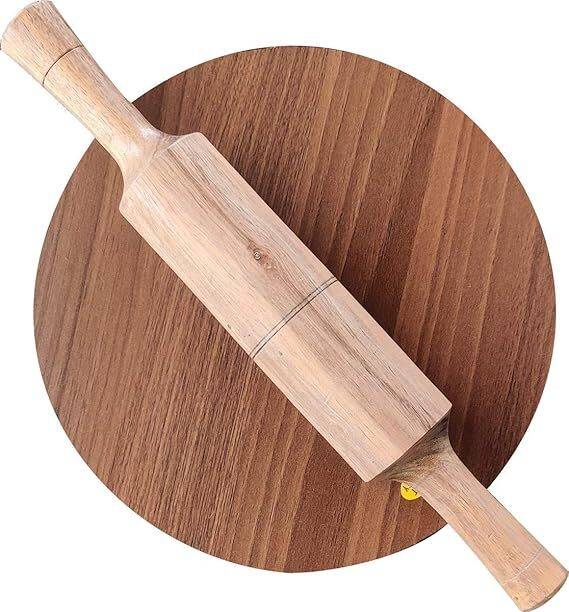 Tannu Craft Wood Wooden Chakla & Belan Roti and Khakra Maker