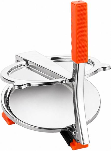 rasora Heavy Duty Stainless Steel Press Machine Manual Press for Puri,Papad & Khakhra Roti and Khakra Maker