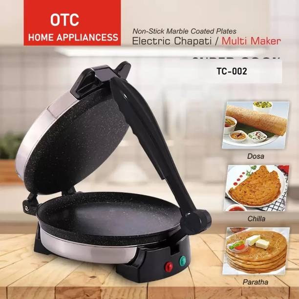 OTC Non-Stick TC-002 Stainless Steel Dual Indicator Multi Maker Roti and Khakra Maker