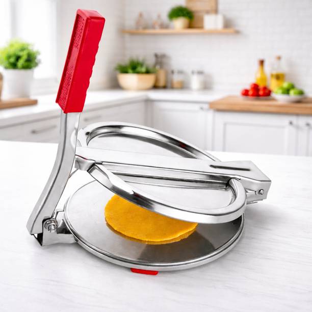 kinjal Manual Roti Press | Heavy Stainless Steel Chapati Maker Roti and Khakra Maker