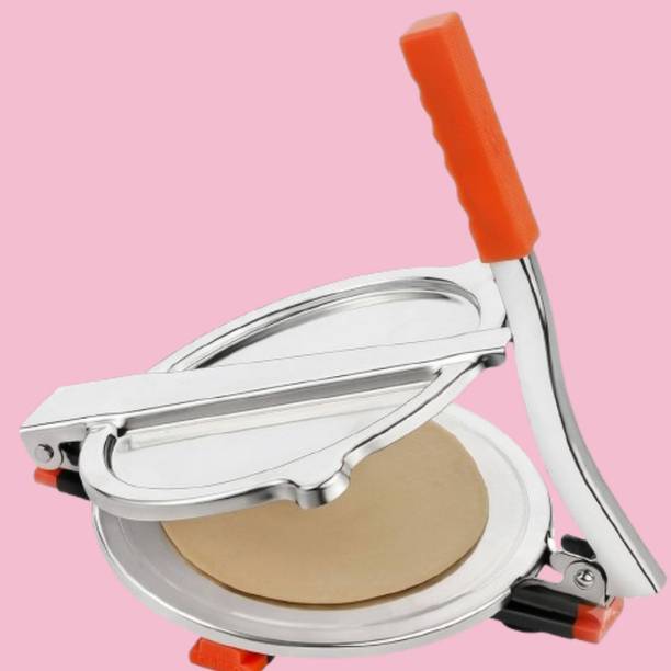 shreerajenterprise Manual Premium Steel Roti Maker Puri Chapati Press Utensil Roti and Khakra Maker