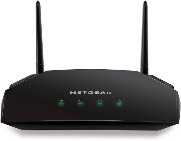 discounthub Netgear R6260 AC1600 4G Router 5 GHz 1600 Mbps Wifi Speed Dual Band External Antenna ADSL (Telephone)