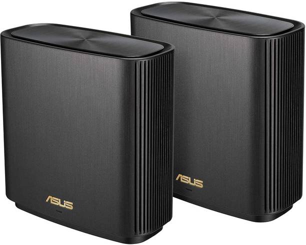 ASUS ZenWiFi AX (XT8) 2 Pack Mesh Router 2.4 GHz, 5 GHz 6600 Mbps Wifi Speed Tri Band Internal Antenna MiFi (Sim Based)