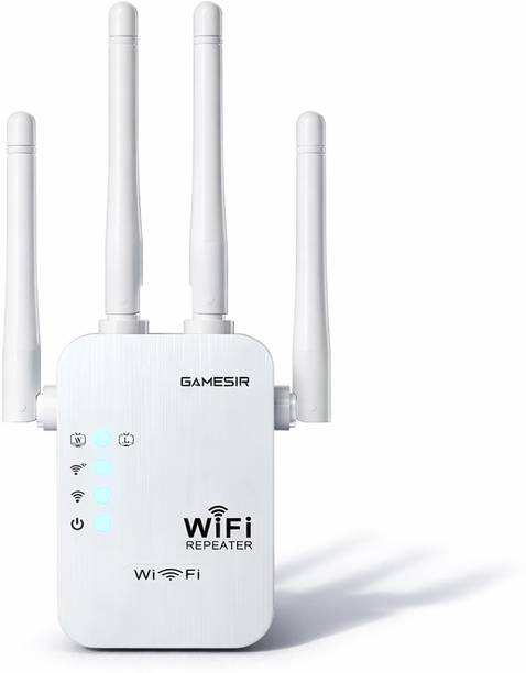 GameSir Wi-Fi. Extender. Up to 300Mbps WiFi Repeaters WiFi Range Extender 2.4 GHz 300 Mbps Wifi Speed Dual Band External Antenna Ethernet (Cable Broadband)