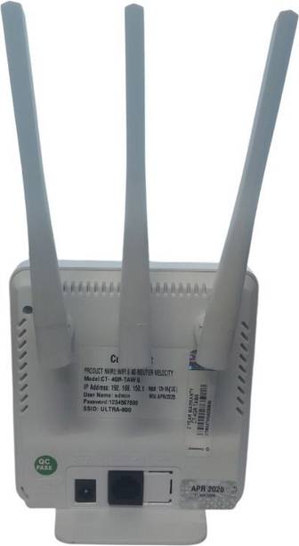 Consistent Nano Sim Supported 4G Wifi Router With 3 Antenna 4G Router 2.4 GHz 150 Mbps Wifi Speed Single Band External Antenna MiFi (Sim Based)