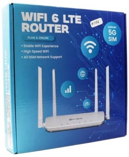TENDA HI-FOCUS WIFI 6 LTE ROUTER 4G Router 2.4 GHz 100 Mbps Wifi Speed Single Band External Antenna MiFi (Sim Based)
