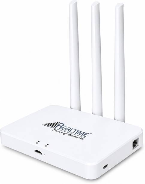 REALTIME Power of Biometrics W8+ Wi-Fi 6 Router 2.4 GHz, 100 Mbps Wifi Speed Single Band External Antenna Router 2.4 GHz 100 Mbps Wifi Speed Single Band External Antenna MiFi (Sim Based)