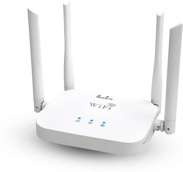 PunnkFunnk WT14 Wireless WiFi Repeater for Home & Office – Internet Range Extender WiFi Range Extender 2.4 GHz 300 Mbps Wifi Speed Single Band External Antenna Ethernet (Cable Broadband)