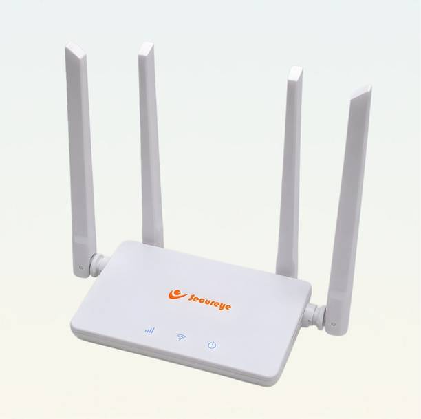 SECUREYE N300 4G LTE/-Rout.WH16 Router 2.4 GHz 300 Mbps Wifi Speed Single Band External Antenna MiFi (Sim Based)