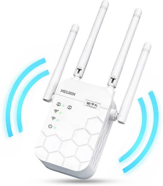 Melbon NetBoost Wi-Fi. Extender. Up to 300Mbps WiFi Repeaters WiFi Range Extender 2.1 GHz 300 Mbps Wifi Speed Dual Band External Antenna Ethernet (Cable Broadband)