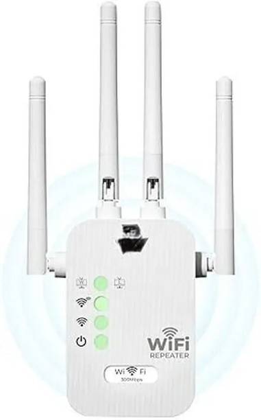 X88 Pro Wifi Extender 4 Antenna 300mbs 50m Range White Wireless Router 2.4 GHz 300 Mbps Wifi Speed Dual Band External Antenna Both (Ethernet and ADSL)
