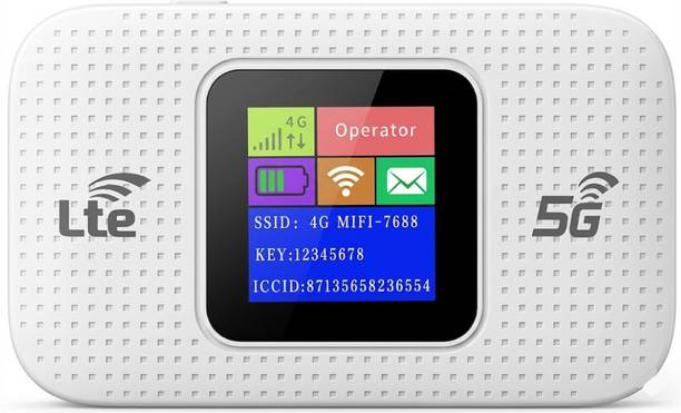 Cokoeye LTE150 Portable 4G/5G WiFi Dongle Wireless Router 2.4 GHz 150 Mbps Wifi Speed Single Band Internal Antenna MiFi (Sim Based)