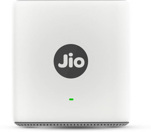 Jio JIDU6801 IN Mesh Router 2.4 GHz, 5 GHz 6000 Mbps Wifi Speed Dual Band Internal Antenna Ethernet (Cable Broadband)