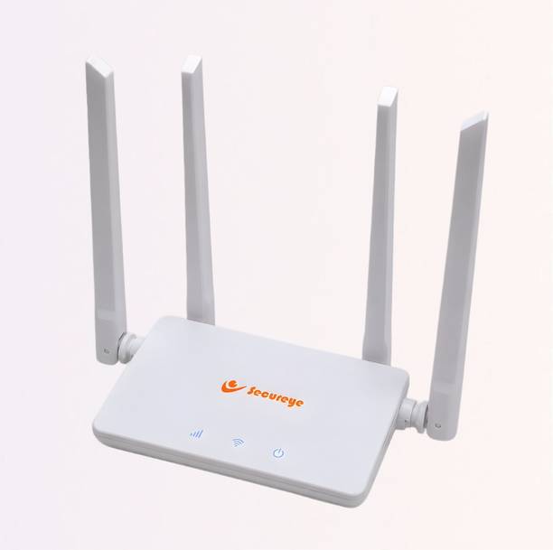 SECUREYE N300 4G LTE/-Rout.WH21 Router 2.4 GHz 300 Mbps Wifi Speed Single Band External Antenna MiFi (Sim Based)