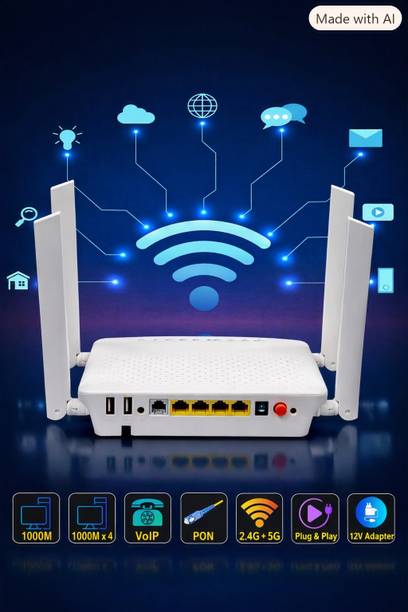 GBC Dual Band XPON Router Router 5 GHz 1200 Mbps Wifi Speed NA NA