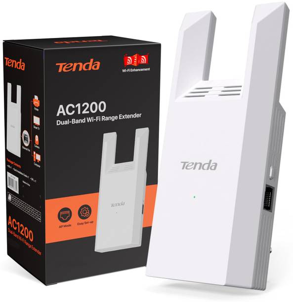 TENDA A19 Signal Booster WiFi Range Extender 5 GHz 1200 Mbps Wifi Speed Dual Band External Antenna Access Point Mode