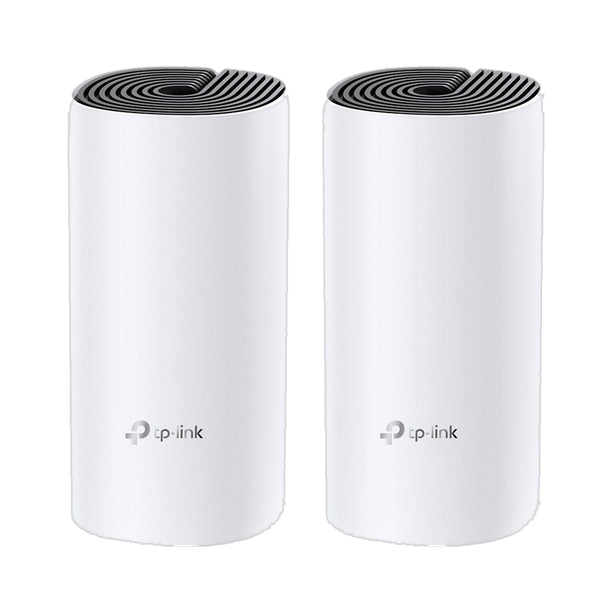 TP-Link Deco M4 (2-Pack) Mesh Router 2.4 GHz, 5 GHz 1200 Mbps Wifi Speed Dual Band Internal Antenna Ethernet (Cable Broadband)