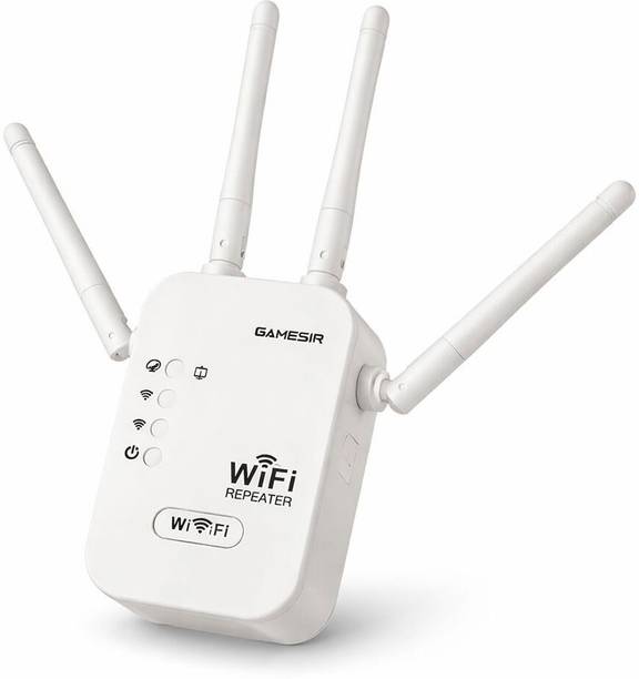 GameSir Best WiFi Extender Up to 300Mbps WiFi Range Extender 2.4 GHz 300 Mbps Wifi Speed Dual Band External Antenna Ethernet (Cable Broadband)