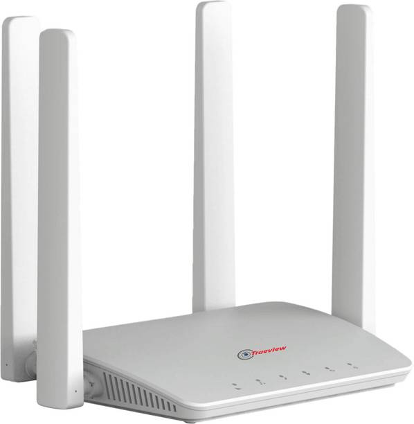 Trueview 4G Wireless Mobile Sim Based 4G Router 2.4 GHz 300 Mbps Wifi Speed Dual Band External Antenna NA