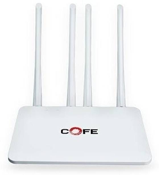 COFE CF-05-CT04 (Wi-Fi 6) Support 4G Sim Wi-Fi Router Support Type-C Internet 4G Router 2.4 GHz 300 Mbps Wifi Speed Single Band External Antenna MiFi (Sim Based)