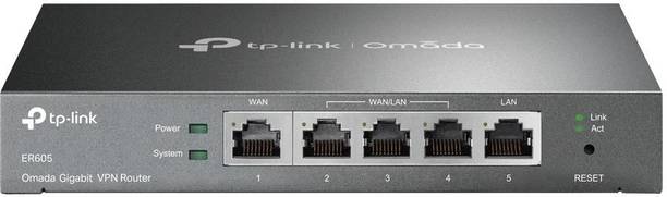 TP-Link ER605 (TL-R605) Omada Gigabit Router 0 GHz 1000 Mbps Wifi Speed NA Ethernet (Cable Broadband)