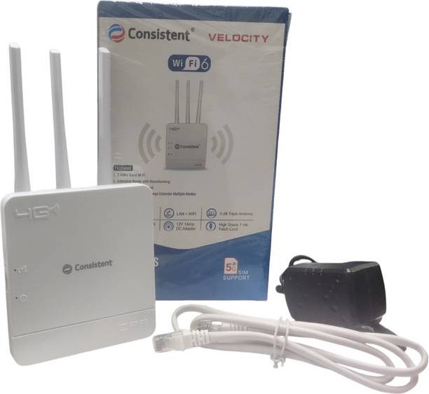 Consistent 4G WIFI ROUTER 4G Router 2.4 GHz 150 Mbps Wifi Speed Single Band External Antenna MiFi (Sim Based)