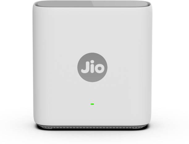 Jio JE6801 WiFi Range Extender 2.4 GHz, 5 GHz 6000 Mbps Wifi Speed Dual Band Internal Antenna Ethernet (Cable Broadband)