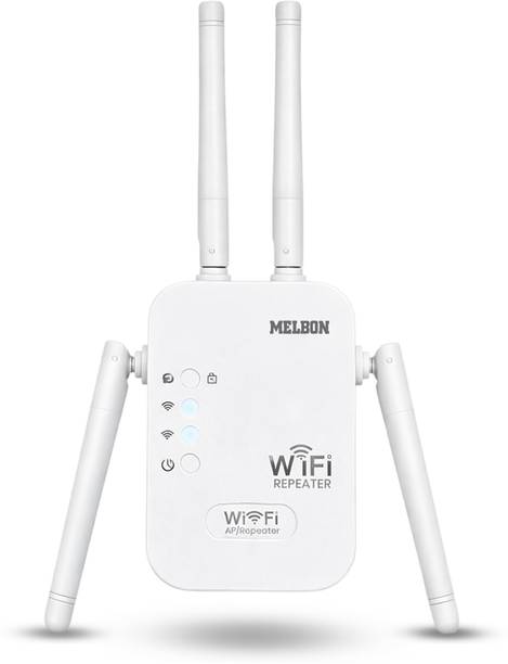 Melbon WiFi ,,Extender Up to 300Mbps WiFi Repeater WiFi Range Extender 2.4 GHz 300 Mbps Wifi Speed Dual Band External Antenna Ethernet (Cable Broadband)