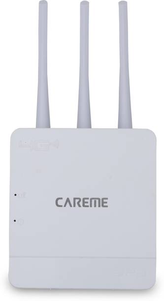 CareME 5G Sim compatible router Connect with DVR/NVR/WiFi Camera/Laptop,Tablet,Mobile 4G Router 2.4 GHz 300 Mbps Wifi Speed NA External Antenna MiFi (Sim Based)