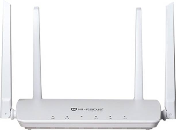 HI-FOCUS HF-R1104T-4G 4G Router 2.4 GHz 300 Mbps Wifi Speed Single Band External Antenna MiFi (Sim Based)