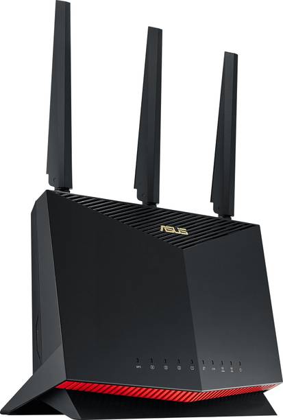 ASUS RT-AX86U PRO Mesh Router 2.4 GHz, 5 GHz 4804 Mbps Wifi Speed Dual Band External Antenna Ethernet (Cable Broadband)