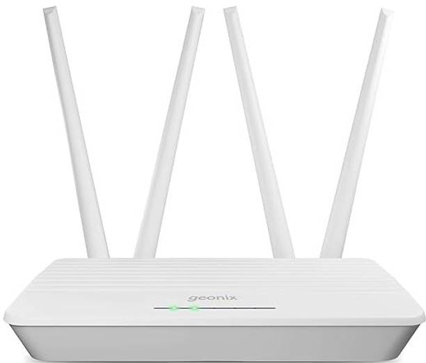 GEONIX GXWR4-5G 4G Router 2.4 GHz 300 Mbps Wifi Speed Single Band External Antenna NA