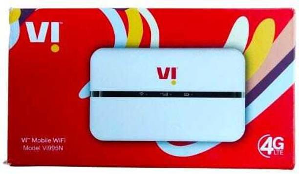 Vodafone Vi995N 4G WiFi hotspot 4G Router 2.4 GHz 150 Mbps Wifi Speed Single Band Internal Antenna MiFi (Sim Based)