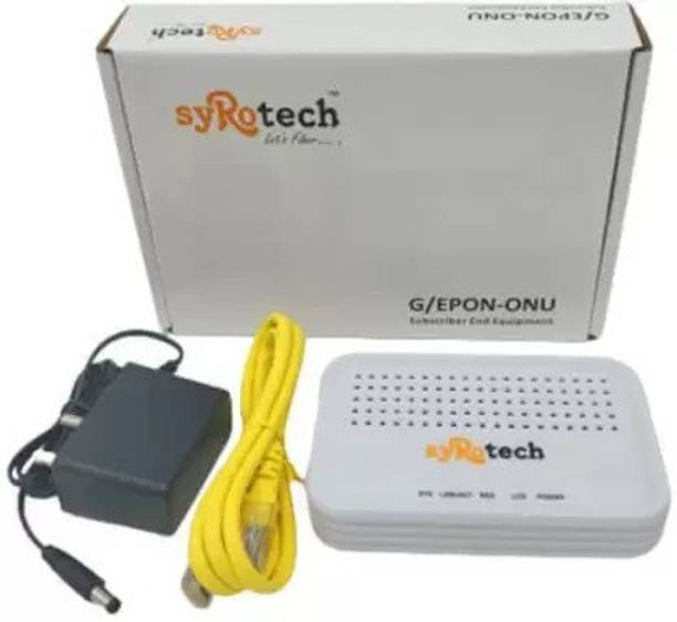 Syrotech SY-100R XPON/EPON Optical Network Unit with 1 GE port Router 2.4 GHz 0 Mbps Wifi Speed Single Band Ethernet (Cable Broadband)