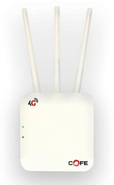 COFE CF-4G-803 4G Router 2.4 GHz 300 Mbps Wifi Speed Single Band Internal & External Antenna Both (Ethernet and ADSL)