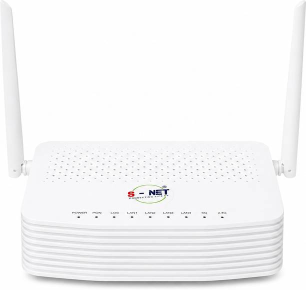SNet DUAL BAND 2 A Router 2.4 GHz, 5 GHz 1200 Mbps Wifi Speed Dual Band External Antenna NA