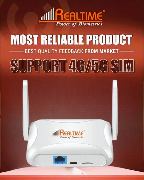 Realtime W8+ Home 5G 4G Router 2.4 GHz 100 Mbps Wifi Speed Single Band Internal & External Antenna MiFi (Sim Based)