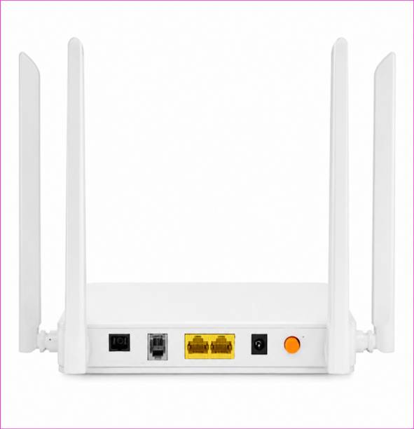 Syrotech WiFi Xpon ONT – S-XPON-2010-WDONTA 32 Wireless Router 2.4 GHz 1200 Mbps Wifi Speed Dual Band External Antenna Ethernet (Cable Broadband)