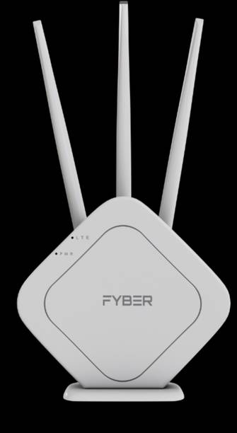 FYBER FY4G-03A 4G Router 2.4 GHz 300 Mbps Wifi Speed Single Band External Antenna MiFi (Sim Based)