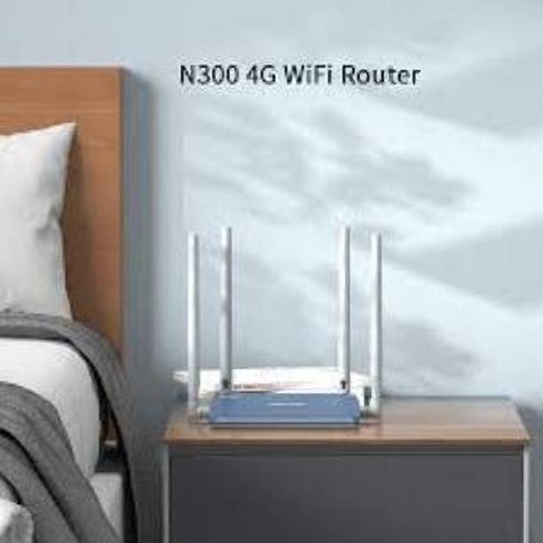WAVLINK WL-WN529E4 4G Router 2.4 GHz 300 Mbps Wifi Speed Single Band External Antenna Ethernet (Cable Broadband)