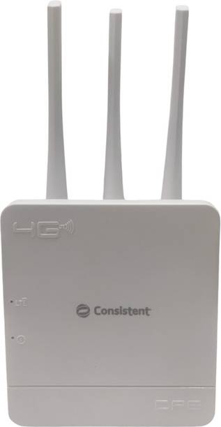 Consistent IPTV and 4K TV Supported Wifi 4G Router 2.4 GHz 150 Mbps Wifi Speed Single Band External Antenna MiFi (Sim Based)