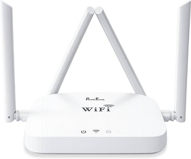 PunnkFunnk 300M Wireless WiFi Range Extender 2.4 GHz 300 Mbps Wifi Speed Dual Band External Antenna Access Point Mode